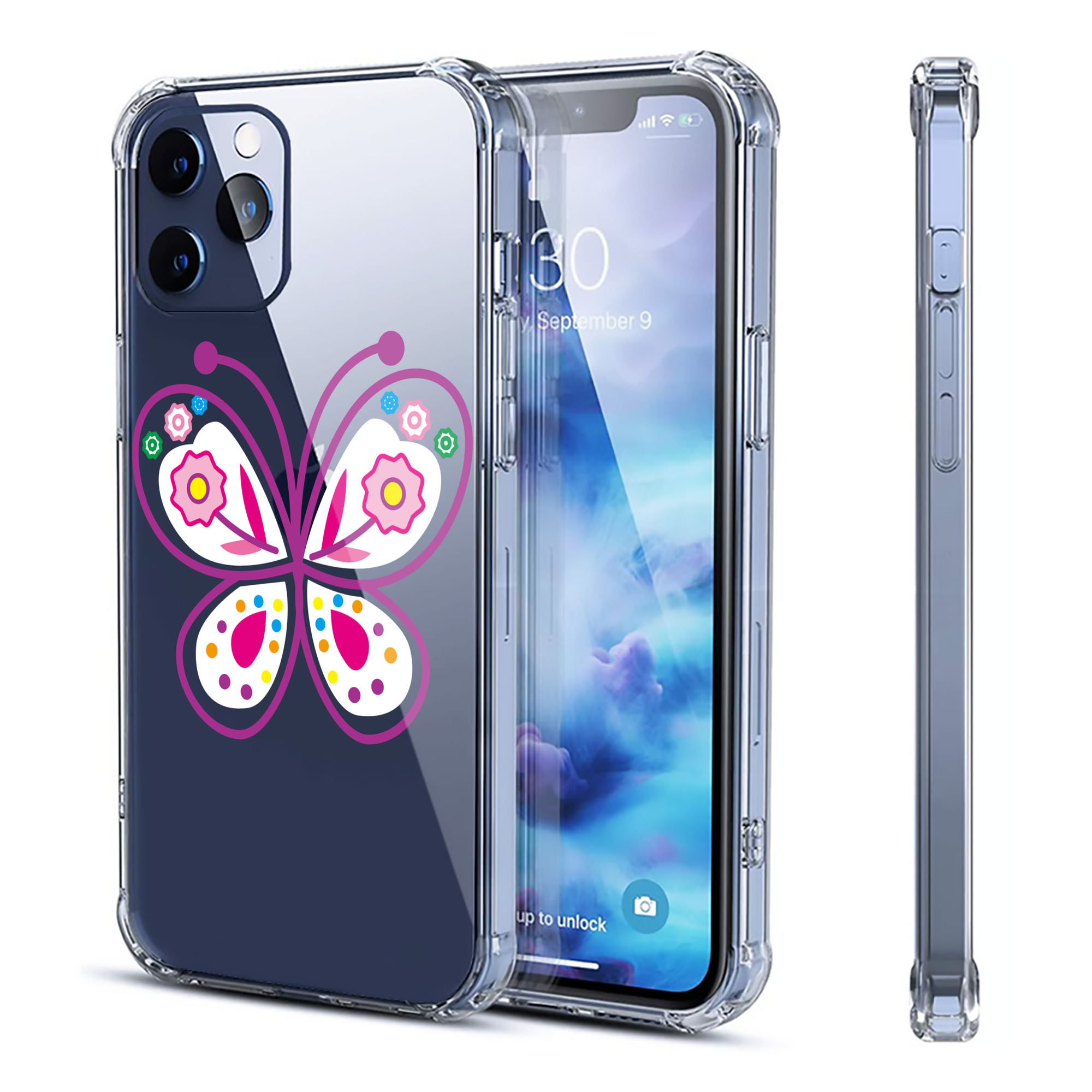 （画像用） Hello Kitty ハローキティ 【iPhone 12シリーズ対応】透明スマホケース（クリアソフトケース）